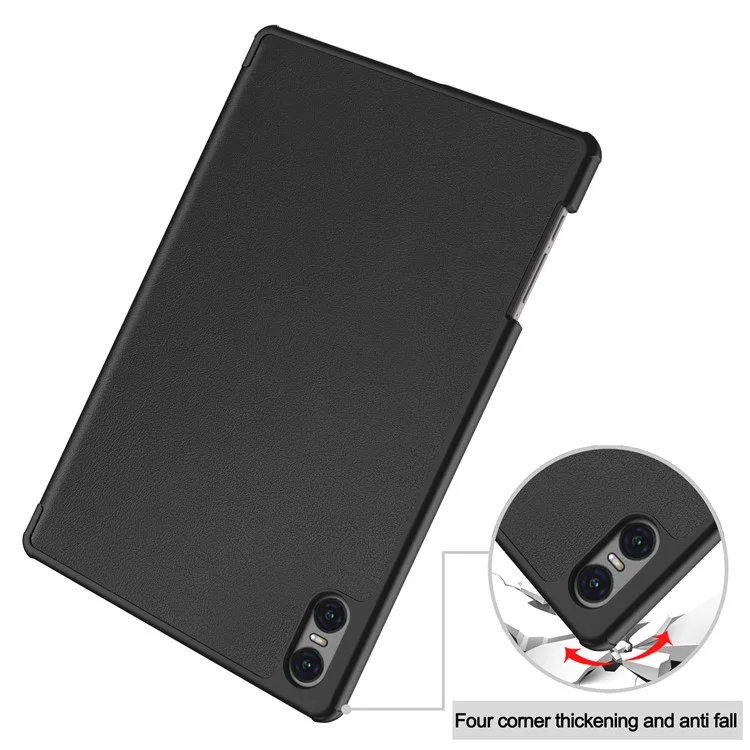 Smart Case for Teclast T50 Pro , PU Leather Shockproof Tri-fold Stand Tablet Cover - Black
