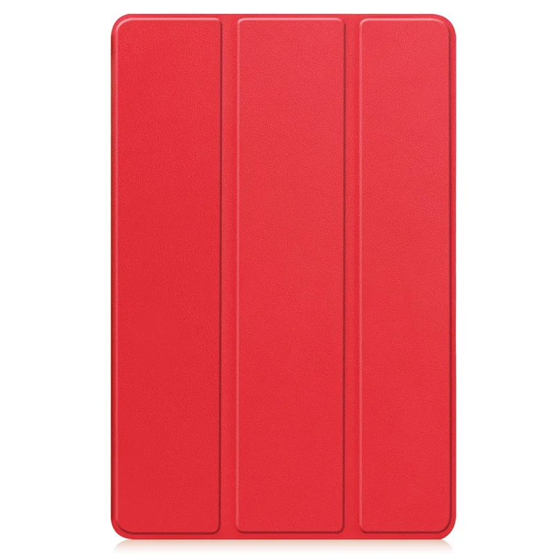 Smart Case for Teclast T50 Pro , PU Leather Shockproof Tri-fold Stand Tablet Cover - Red