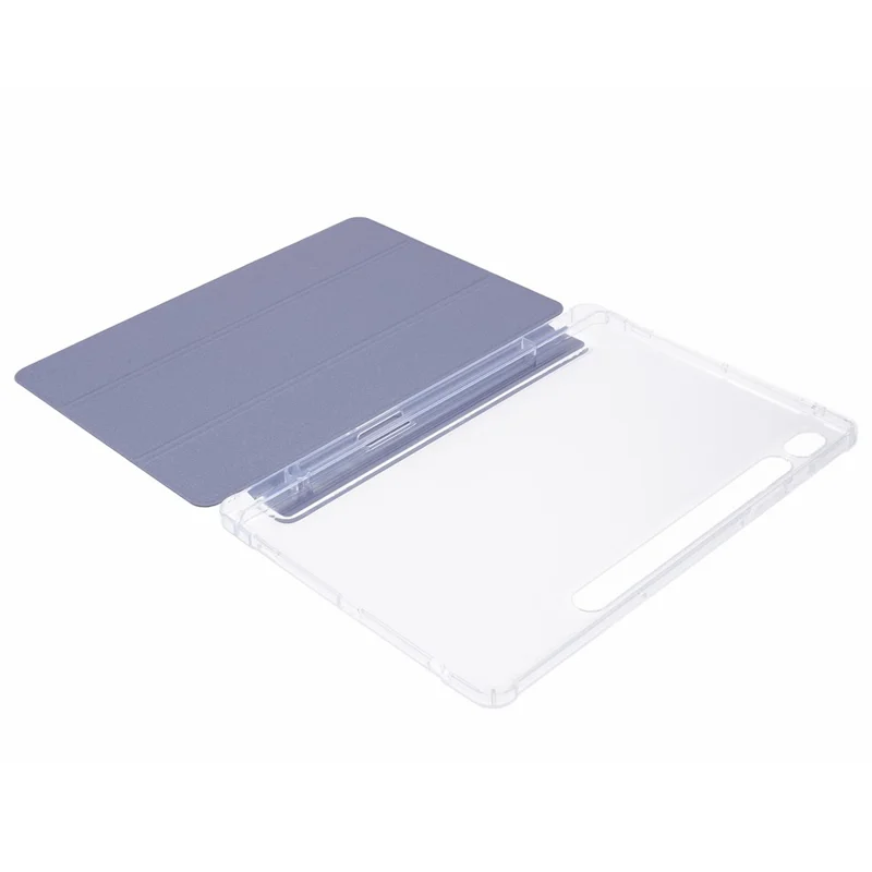 Pour Samsung Galaxy Tab S9 Coque de protection antichoc Tri-fold PU+Acrylique+TPU Housse de tablette Prise en charge du réveil / veille automatique - Violet