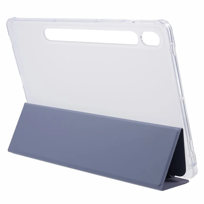 Pour Samsung Galaxy Tab S9 Coque de protection antichoc Tri-fold PU+Acrylique+TPU Housse de tablette Prise en charge du réveil / veille automatique - Violet