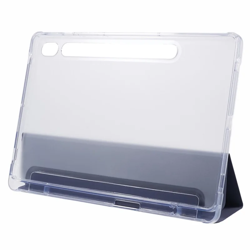 Pour Samsung Galaxy Tab S9 Coque de protection antichoc Tri-fold PU+Acrylique+TPU Housse de tablette Prise en charge du réveil / veille automatique - Violet