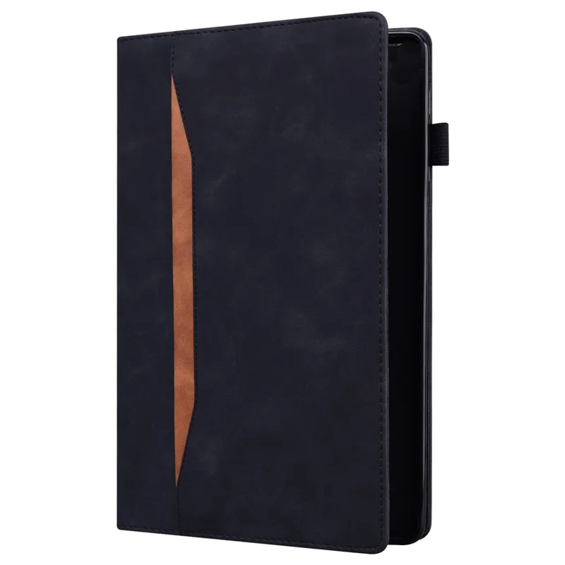 Für Samsung Galaxy Tab S9 PU-Leder-Brieftaschenhülle Stoßfeste Tablet-Hülle mit Ständer - Schwarz