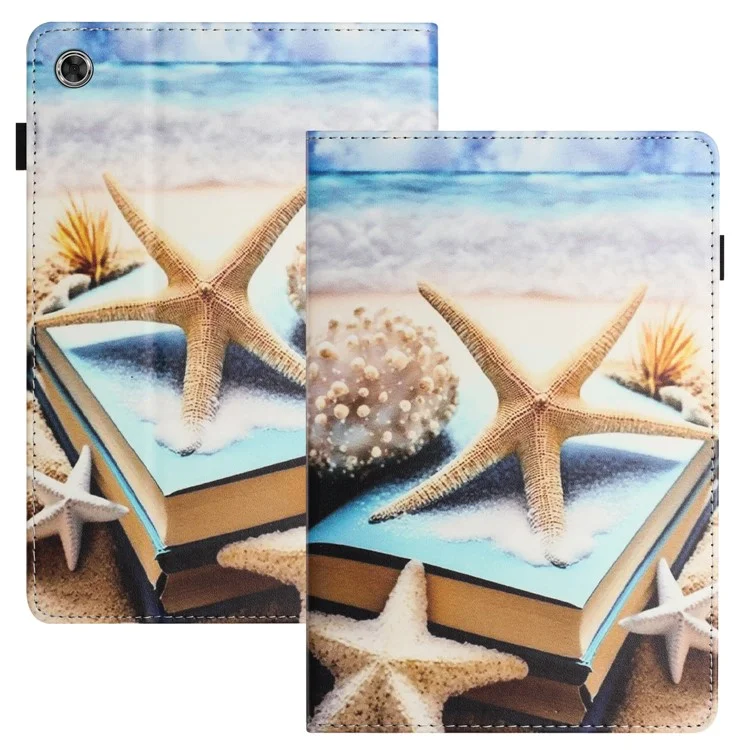 Pour Lenovo Tab M10 Plus (3ème génération) / Xiaoxin Pad 2022 10.6 pouces Étui en cuir PU Texture Litchi Fente pour carte Motif d'impression Couverture - Cape Star