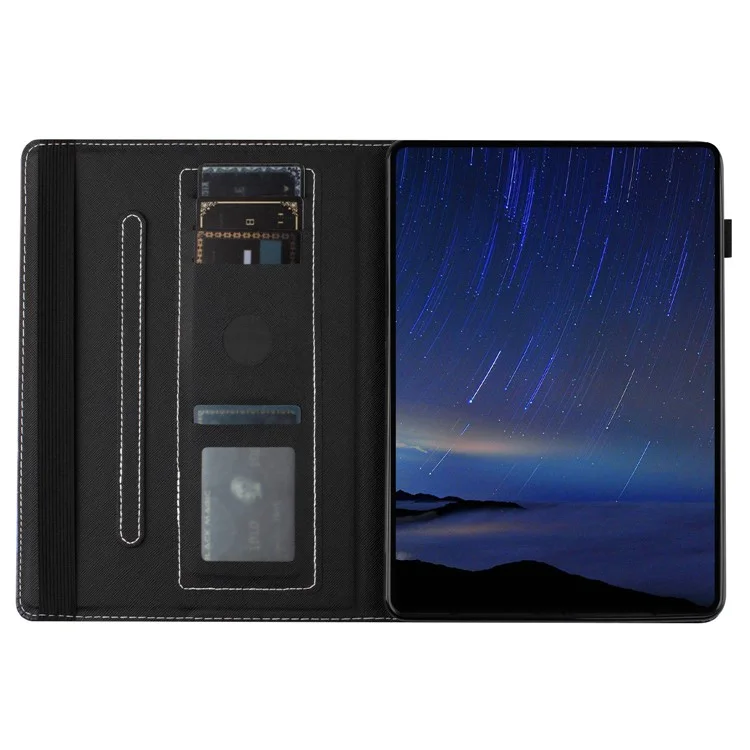 Pour Lenovo Tab M10 Plus (3ème génération) / Xiaoxin Pad 2022 10.6 pouces Étui en cuir PU Texture Litchi Fente pour carte Motif d'impression Couverture - Cape Star