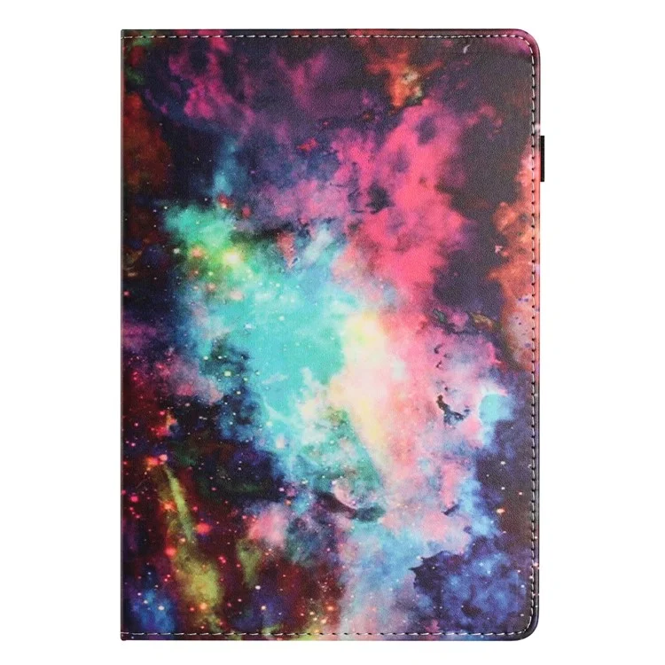 Für Samsung Galaxy Tab A8 10.5 (2022) / (2021) Musterbedrucktes PU-Leder-Tablet-Case, Ständer, Abdeckung, Kartenfach - Sternenhimmel