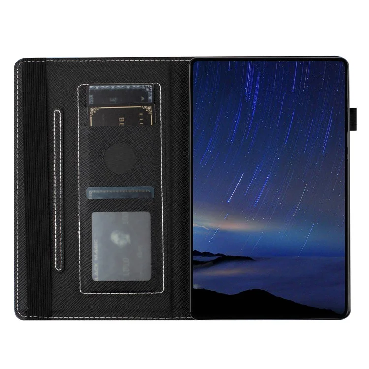 Per iPad Air (2013) / Air 2 / 9.7 pollici (2017) / (2018) Custodia in pelle PU anti-caduta con supporto per tablet, motivo stampato - Cape Star