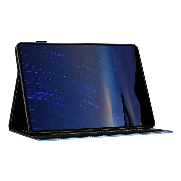 Pour Amazon Kindle Paperwhite 5 (2021) Étui de protection en cuir PU à motif imprimé anti-chute pour tablette Support de tablette - Vague Papillon