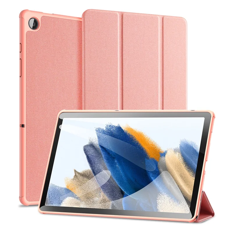 DUX DUCIS Domo Series For Samsung Galaxy Tab A9+ Business Stand Cover PU Leather Smart Sleep Tablet Case - Pink