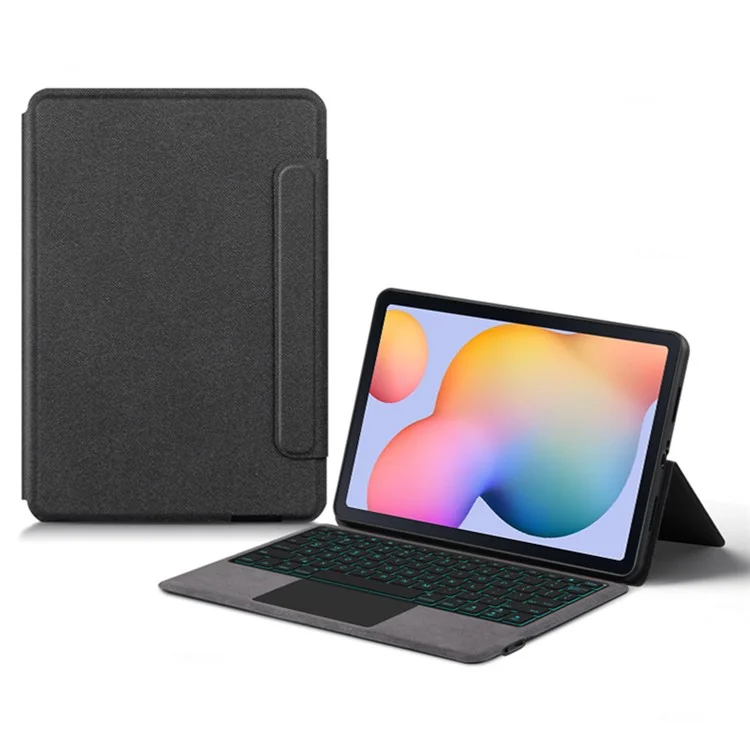 Per Samsung Galaxy Tab S6 Lite (2024) / S6 Lite (2022) / S6 Lite (2020) Custodia in pelle + Tastiera Bluetooth con touchpad e retroilluminazione