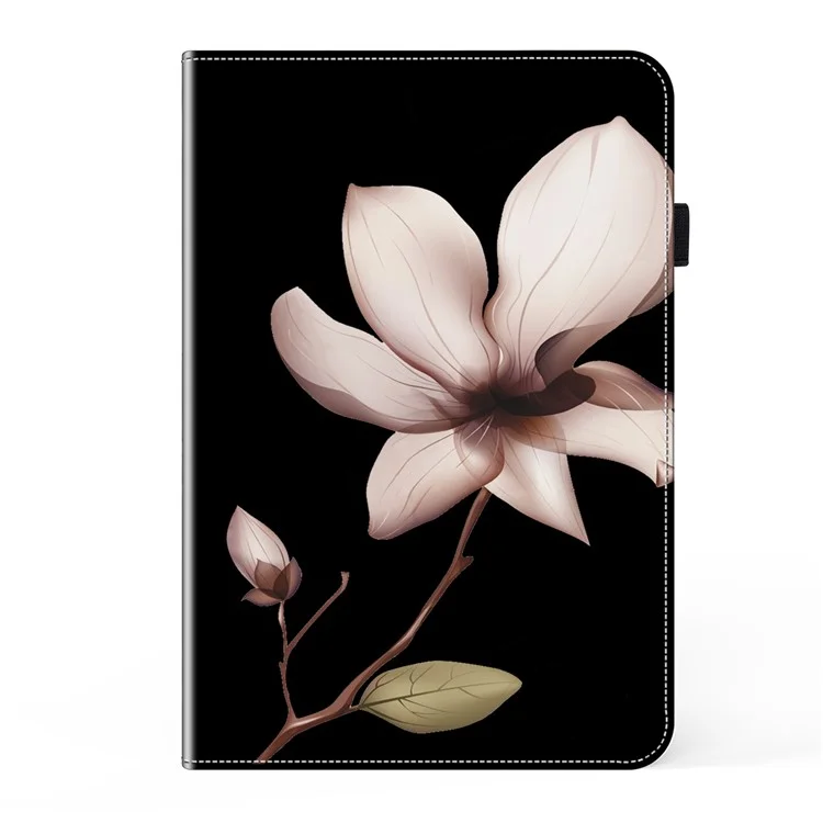 Für Samsung Galaxy Tab S10+ / S9+ / S9 FE+ Umfassender Schutz PU-Leder TPU Tablet-Standfuß Fall Muster Drucken Abdeckung - Datura-Blume