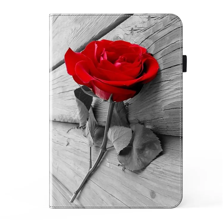 Funda para Tablet de Cuero PU con Impresión de Patrones para Samsung Galaxy Tab S10 Ultra / S9 Ultra, a Prueba de Golpes, con Soporte - Rosa