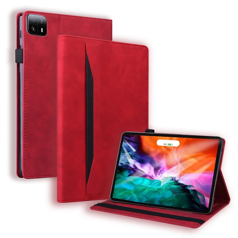 Для Xiaomi Pad 6 Max 14 Чехол-кошелек для планшета, ПУ-кожа, складная подставка, защитный чехол для планшета - красный