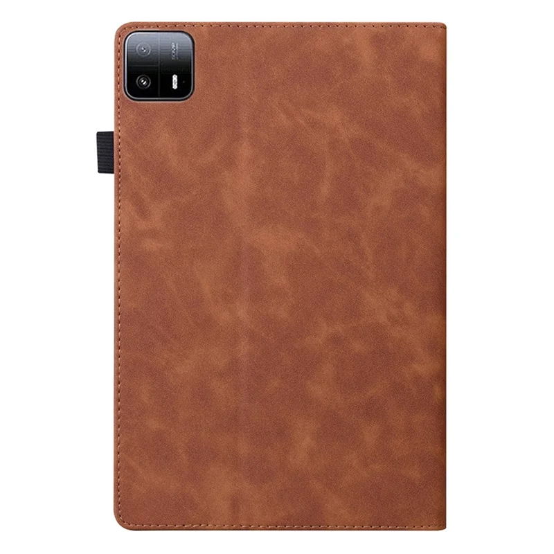 For Xiaomi Pad 6 Max 14 Wallet Tablet Case PU Leather Folding Stand Protective Tablet Cover - Brown