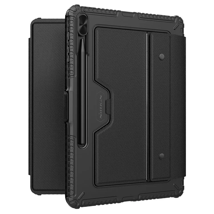 NILLKIN Bumper Backlit Bluetooth Keyboard Case para Samsung Galaxy Tab S7 FE / Tab S7+ / Tab S8+ Capa Protetora Destacável para Tablet