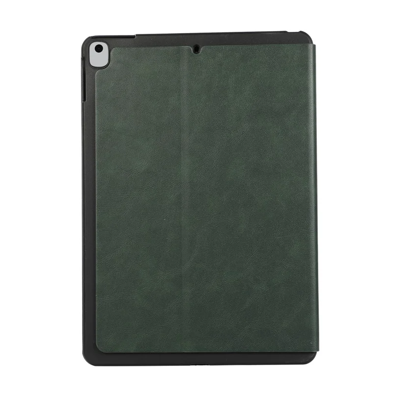Per iPad 10.2 (2021) / (2019) / (2020) PU Leather Flip Cover Anti-Dorp Auto Wake / Sleep Tablet Case con supporto - Verde