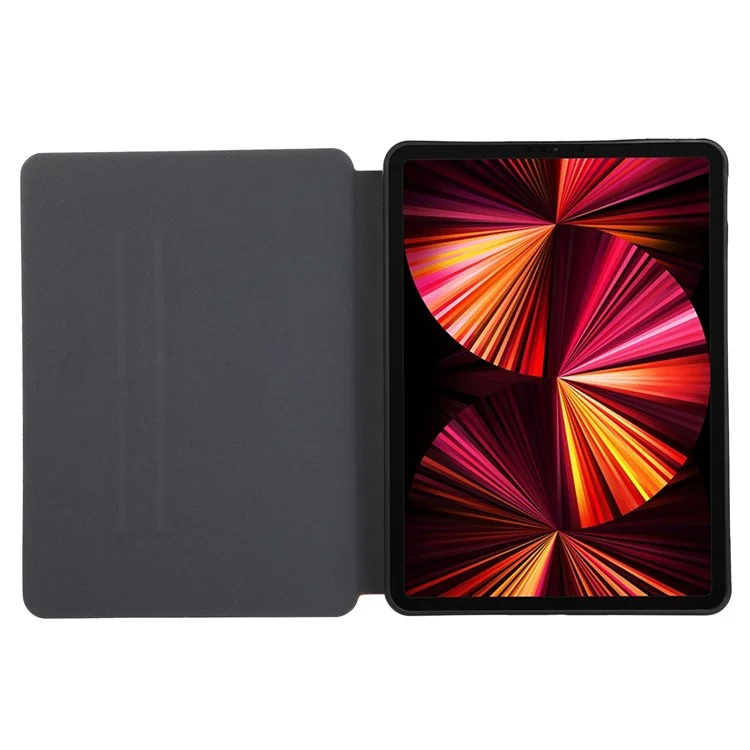Para iPad Pro 11 (2020) / (2021) / (2022) / iPad Air 11 (2024) / Air (2022) / (2020) Auto Wake / Sleep PU Leather Tablet Cover com Suporte - Vermelho