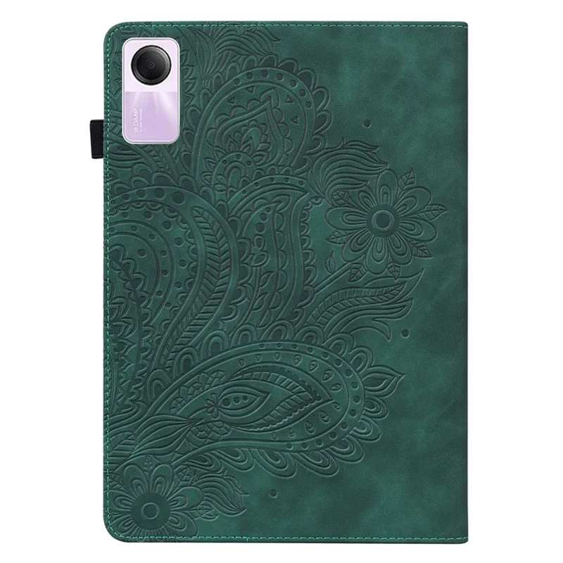For Xiaomi Redmi Pad SE Cover PU Leather Stand Card Holder Tablet Case - Green