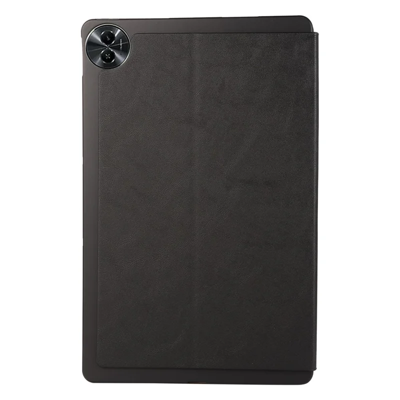Für Realme Pad 2 Case Kratzsicheres PU-Leder Klapp-Ständer Tablet-Abdeckung - Schwarz