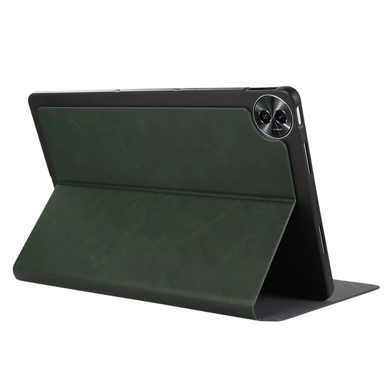 For Realme Pad 2 Case Scratch Proof PU Leather Flip Stand Tablet Cover - Green