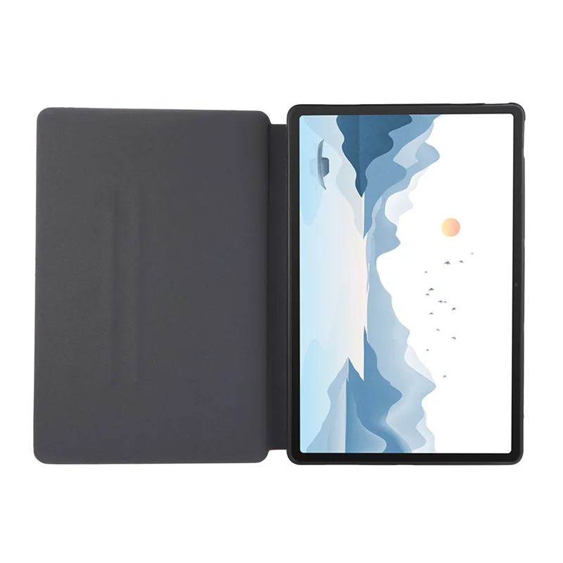 For Lenovo Xiaoxin Pad Pro 12.7 inch Case Shockproof PU Leather Flip Tablet Cover with Stand - Blue