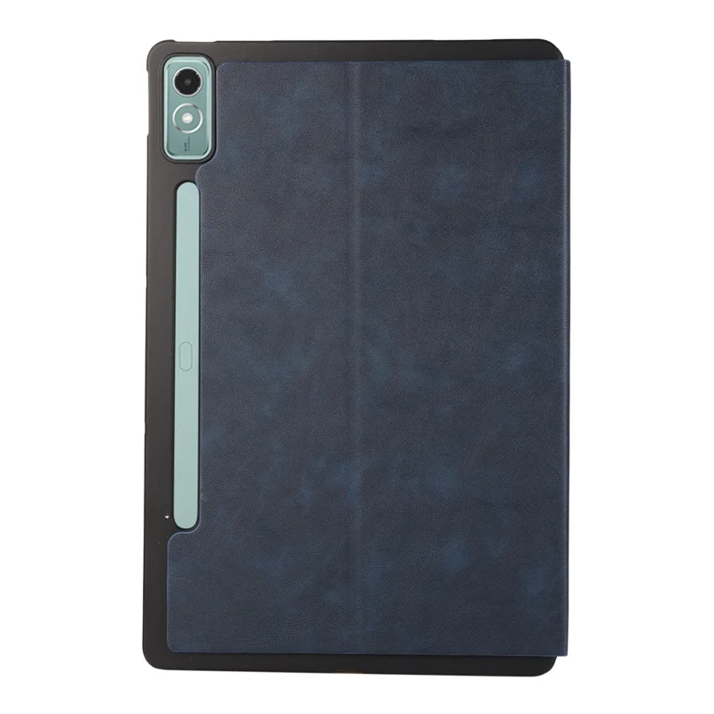 For Lenovo Xiaoxin Pad Pro 12.7 inch Case Shockproof PU Leather Flip Tablet Cover with Stand - Blue