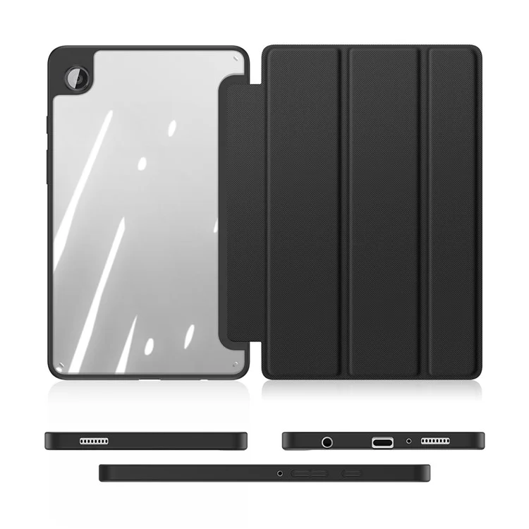 DUX DUCIS TOBY Series Per Samsung Galaxy Tab A9 Custodia Supporto Pieghevole in PU Pelle Custodia Tablet - Nero