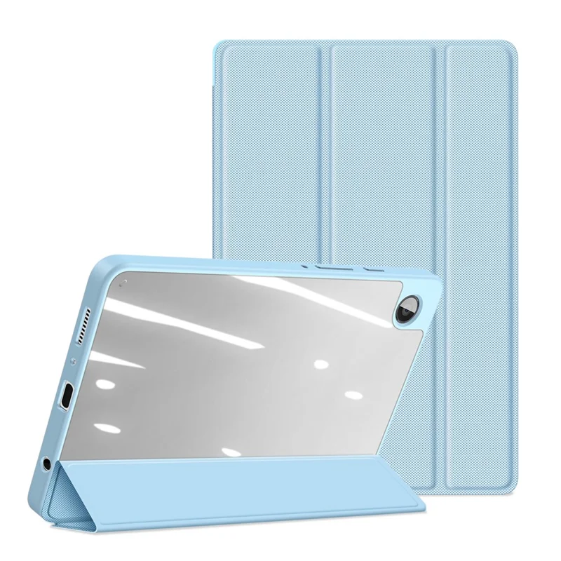 DUX DUCIS TOBY Series For Samsung Galaxy Tab A9 Case Tri-fold Stand PU Leather Tablet Cover - Baby Blue