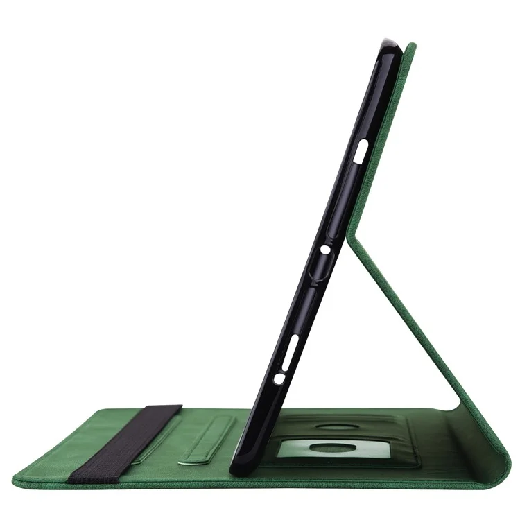 Pour la couverture en cuir de la tablette Honor Pad X8 Pro / Pad X9 avec impression de support à rabat, porte-cartes - Vert