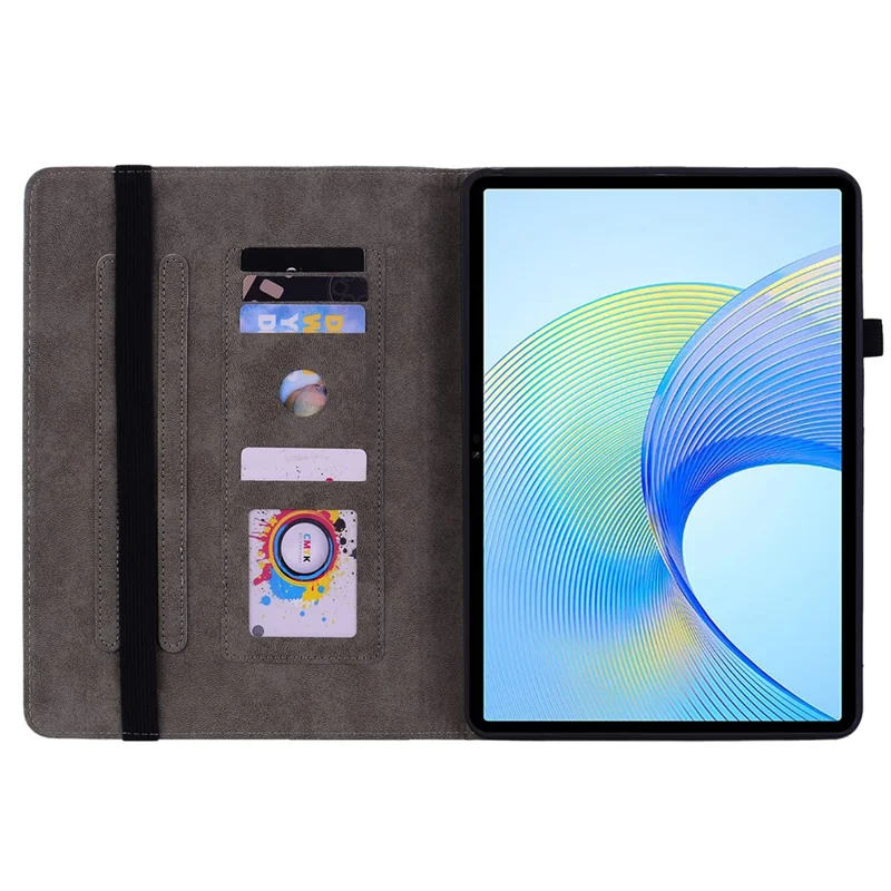 For Honor Pad X8 Pro / Pad X9 Cover Butterfly Rose Imprint PU Leather Tablet Case - Purple