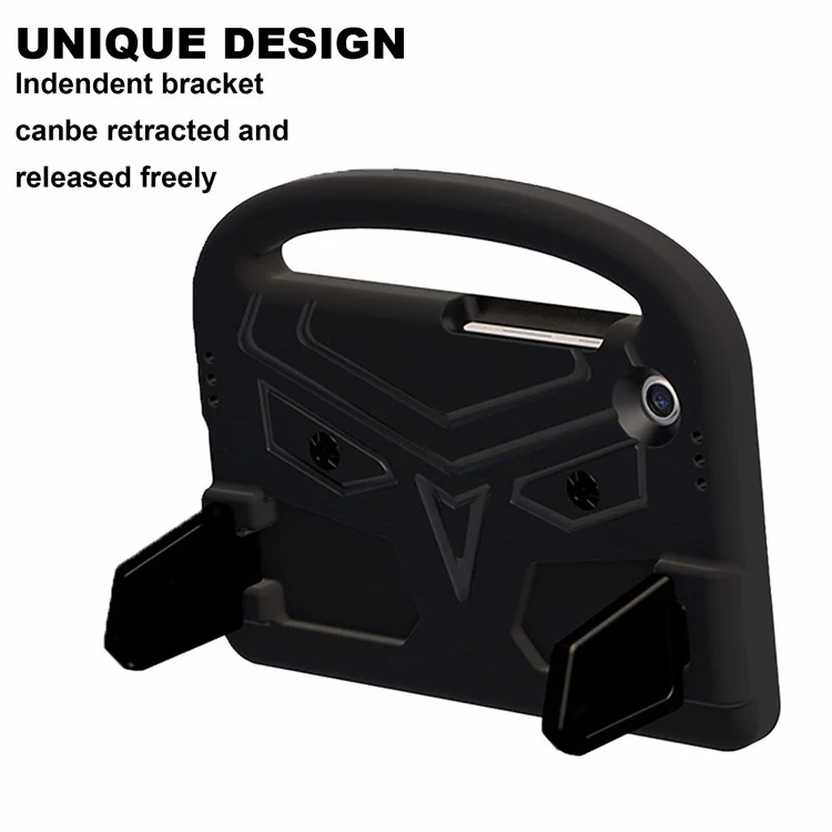 For Samsung Galaxy Tab A9 Case Sparrow Style EVA Tablet Cover with Kickstand - Black
