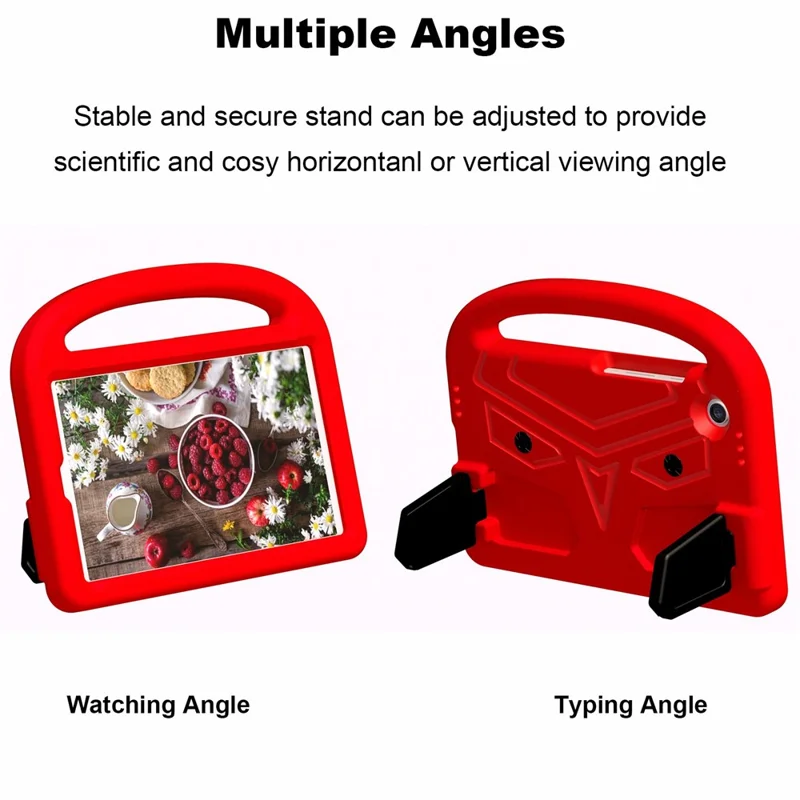 For Samsung Galaxy Tab A11 / A9 Case Sparrow Style EVA Tablet Cover with Kickstand - Red