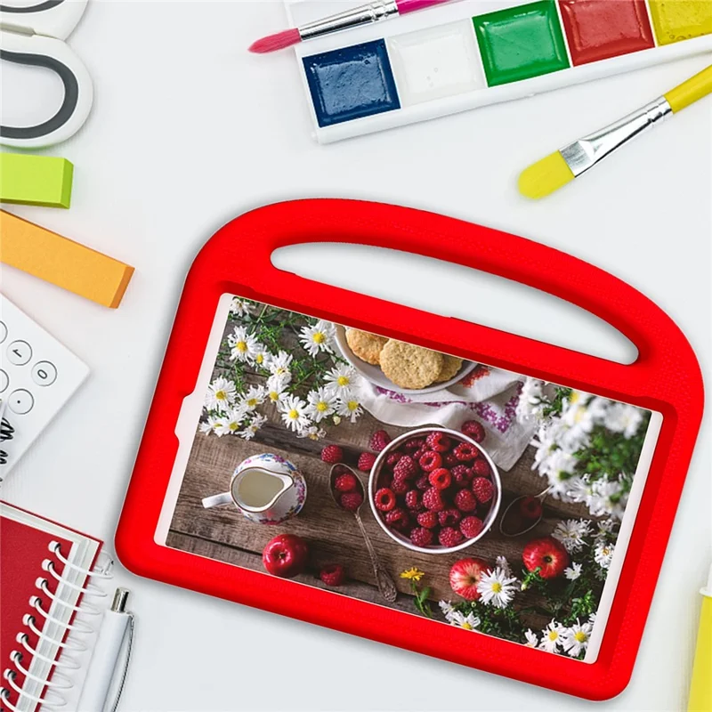 For Samsung Galaxy Tab A11 / A9 Case Sparrow Style EVA Tablet Cover with Kickstand - Red