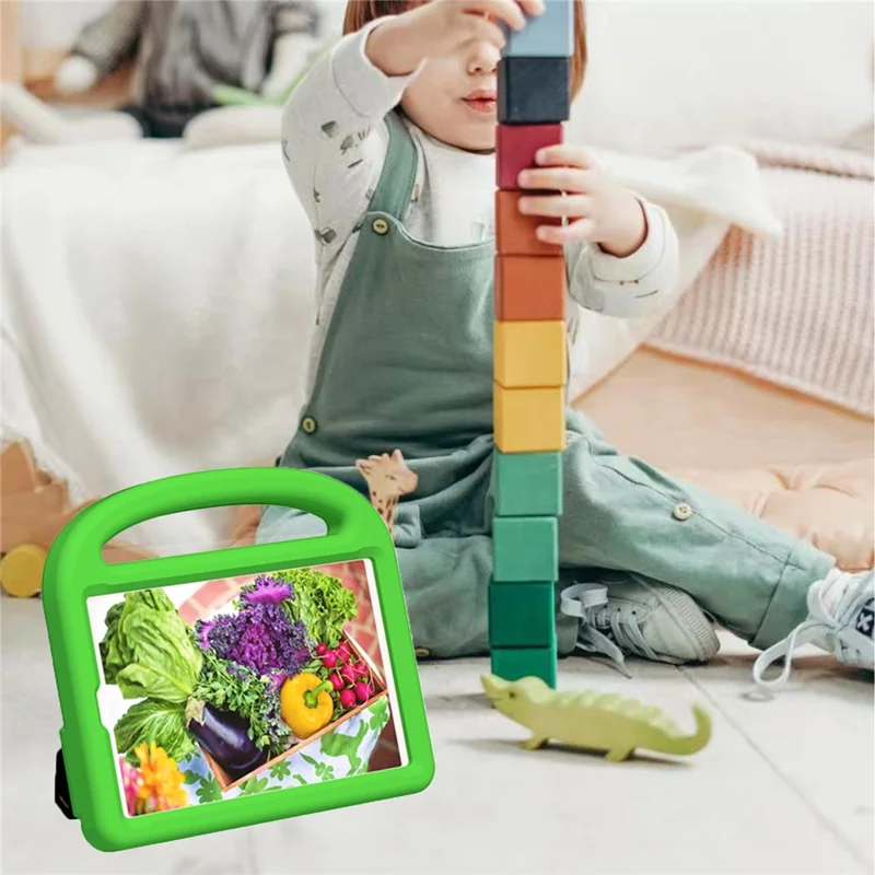 For Samsung Galaxy Tab A11 / A9 Case Sparrow Style EVA Tablet Cover with Kickstand - Green