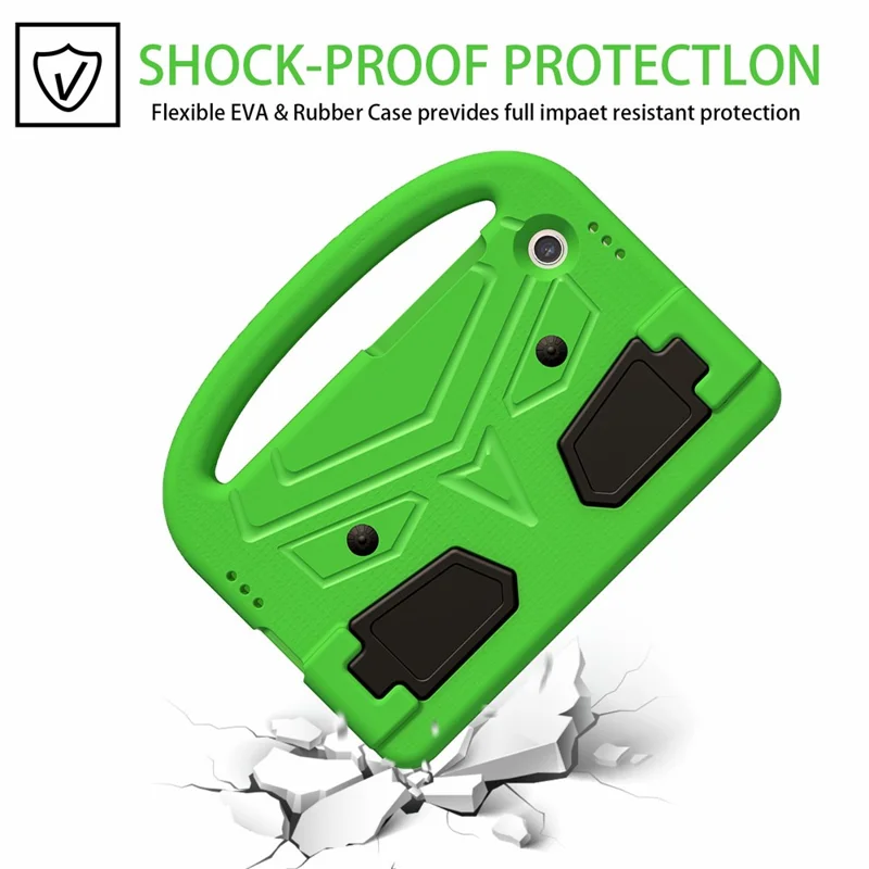 For Samsung Galaxy Tab A11 / A9 Case Sparrow Style EVA Tablet Cover with Kickstand - Green