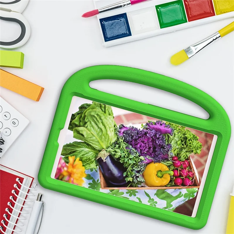 For Samsung Galaxy Tab A11 / A9 Case Sparrow Style EVA Tablet Cover with Kickstand - Green