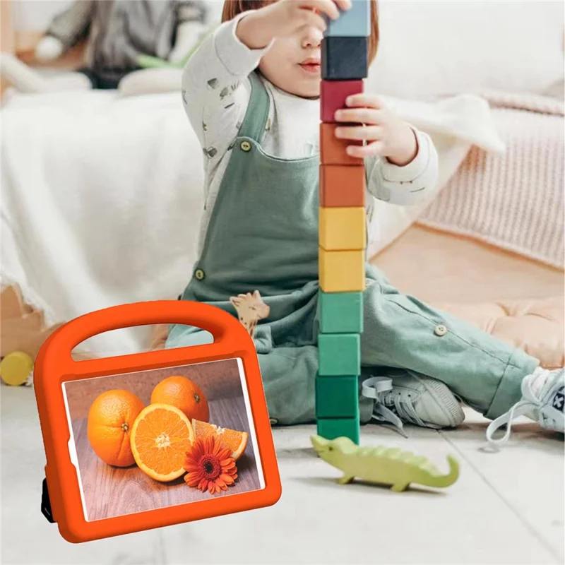 For Samsung Galaxy Tab A11 / A9 Case Sparrow Style EVA Tablet Cover with Kickstand - Orange