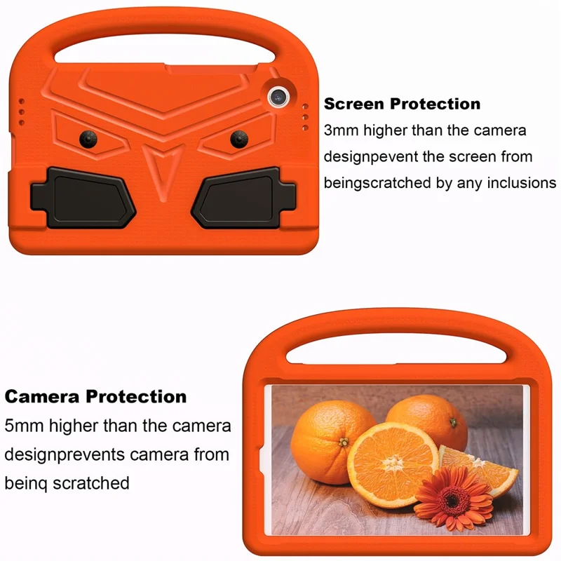 For Samsung Galaxy Tab A11 / A9 Case Sparrow Style EVA Tablet Cover with Kickstand - Orange