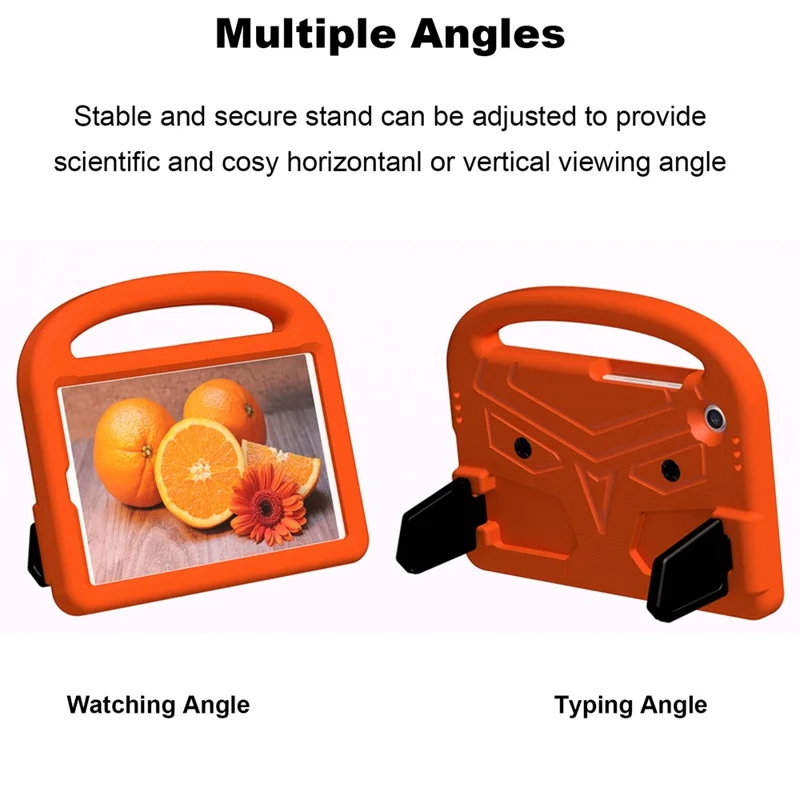 For Samsung Galaxy Tab A11 / A9 Case Sparrow Style EVA Tablet Cover with Kickstand - Orange