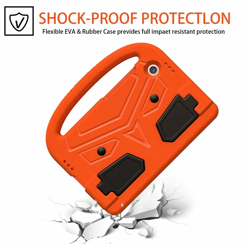 For Samsung Galaxy Tab A11 / A9 Case Sparrow Style EVA Tablet Cover with Kickstand - Orange