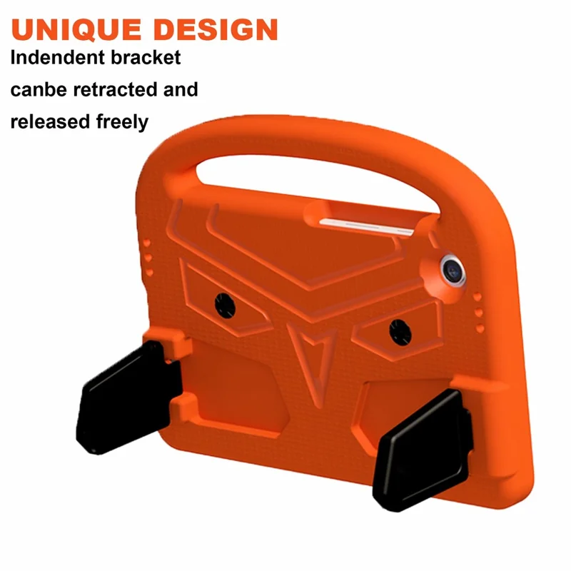 For Samsung Galaxy Tab A11 / A9 Case Sparrow Style EVA Tablet Cover with Kickstand - Orange