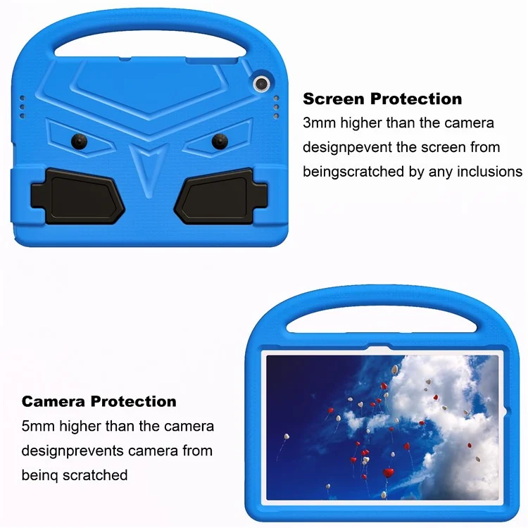 For Samsung Galaxy Tab A9+ Case Sparrow Style Hand Grip Kickstand EVA Tablet Cover - Blue