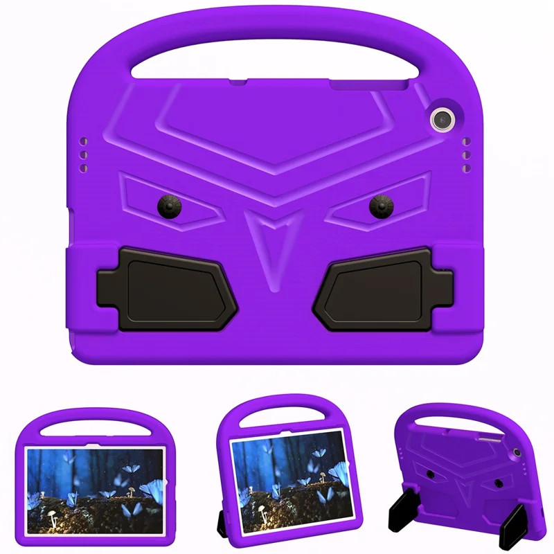 For Samsung Galaxy Tab A11+ / A9+ Case Sparrow Style Hand Grip Kickstand EVA Tablet Cover - Purple