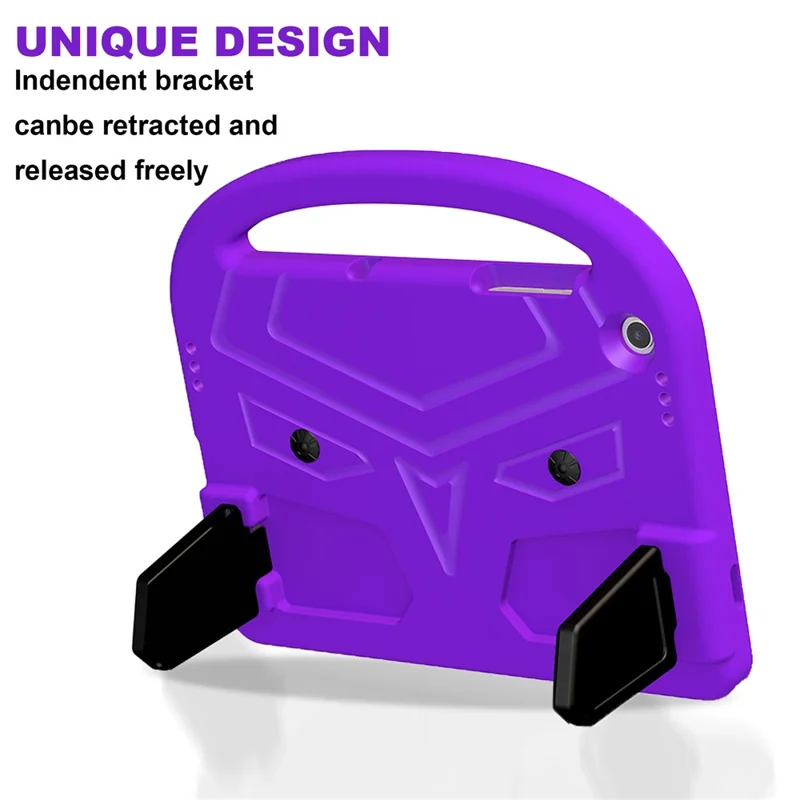 For Samsung Galaxy Tab A11+ / A9+ Case Sparrow Style Hand Grip Kickstand EVA Tablet Cover - Purple