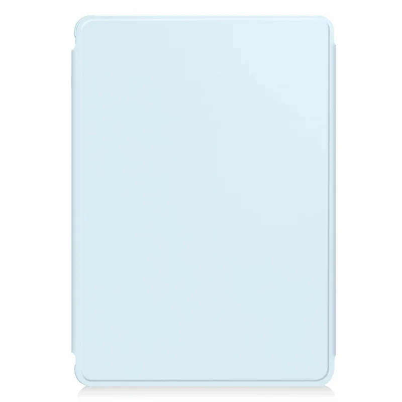 Tablet Case with Bluetooth-compatible Keyboard for Samsung Galaxy Tab A9+ Rotating Stand PU+Acrylic Cover - Sky Blue