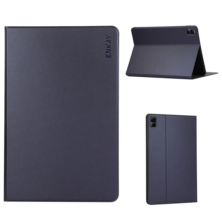 ENKAY HAT PRINCE Pour Xiaomi Redmi Pad SE Étui en cuir PU Support Veille / Réveil automatique Housse de tablette - Bleu foncé