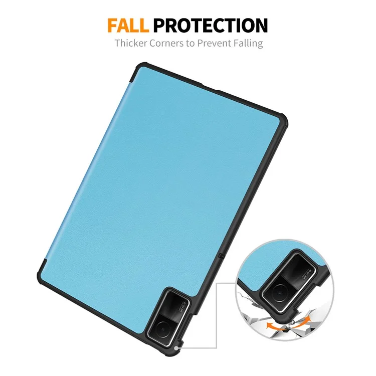 ENKAY HAT PRINCE для Xiaomi Redmi Pad SE Чехол с автоматическим режимом сна/пробуждения, ПУ-кожа + поликарбонат, трехстворчатая подставка - Голубой