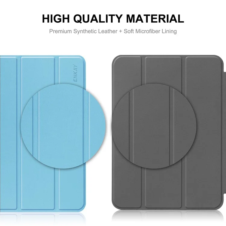 ENKAY HAT PRINCE для Xiaomi Redmi Pad SE Чехол с автоматическим режимом сна/пробуждения, ПУ-кожа + поликарбонат, трехстворчатая подставка - Голубой