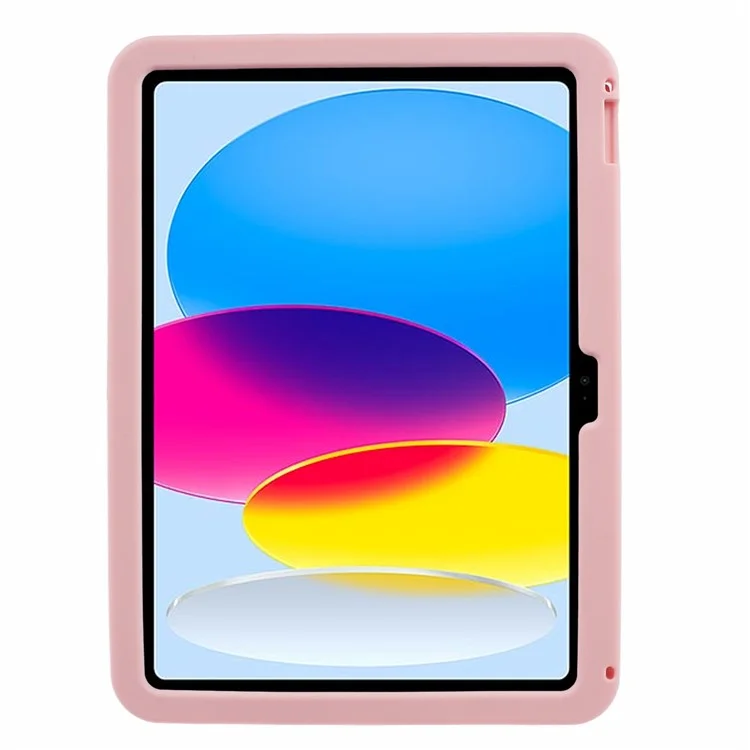 Tablet Cover for iPad (2025) / 10.9 (2022) Silicone Case with Foldable Butterfly Kickstand