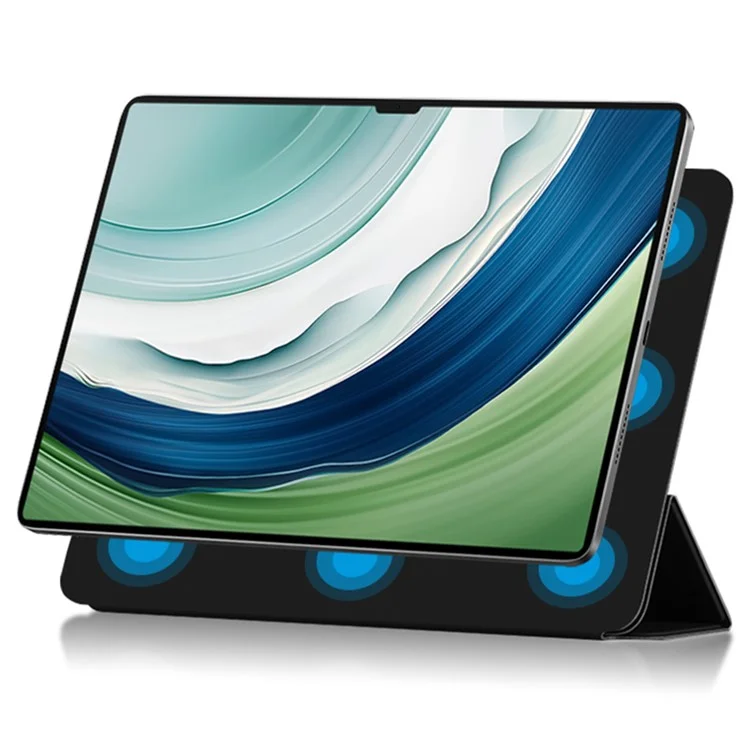 Capa para Huawei MatePad Pro 13.2" Fecho Magnético de Couro PU Capa Flip Tablet com Suporte - Preto