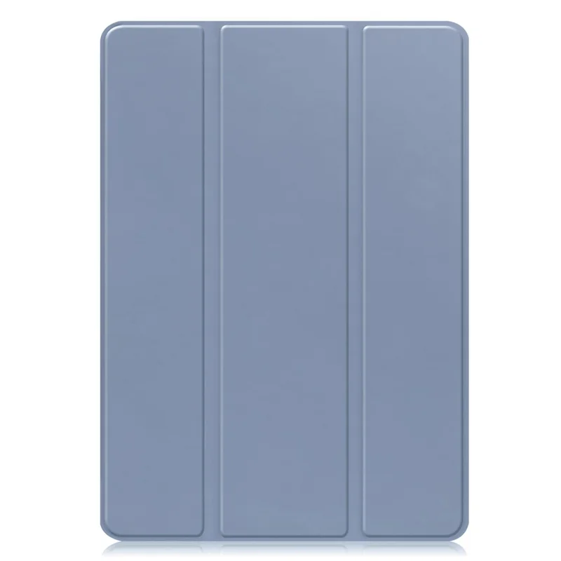 For Samsung Galaxy Tab S10 FE / S9 FE Leather Case Tri-Fold Stand Pen Slot Tablet Cover - Purple